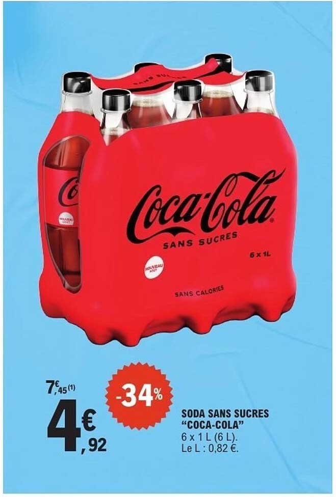 SODA SANS SUCRES "COCA-COLA"