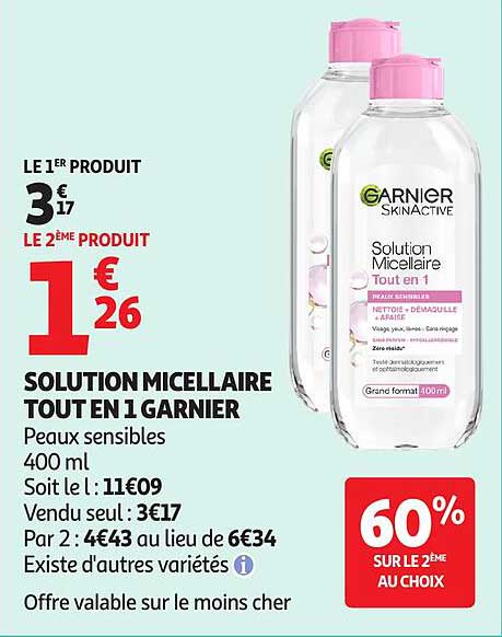 SOLUTION MICELLAIRE TOUT EN 1 GARNIER