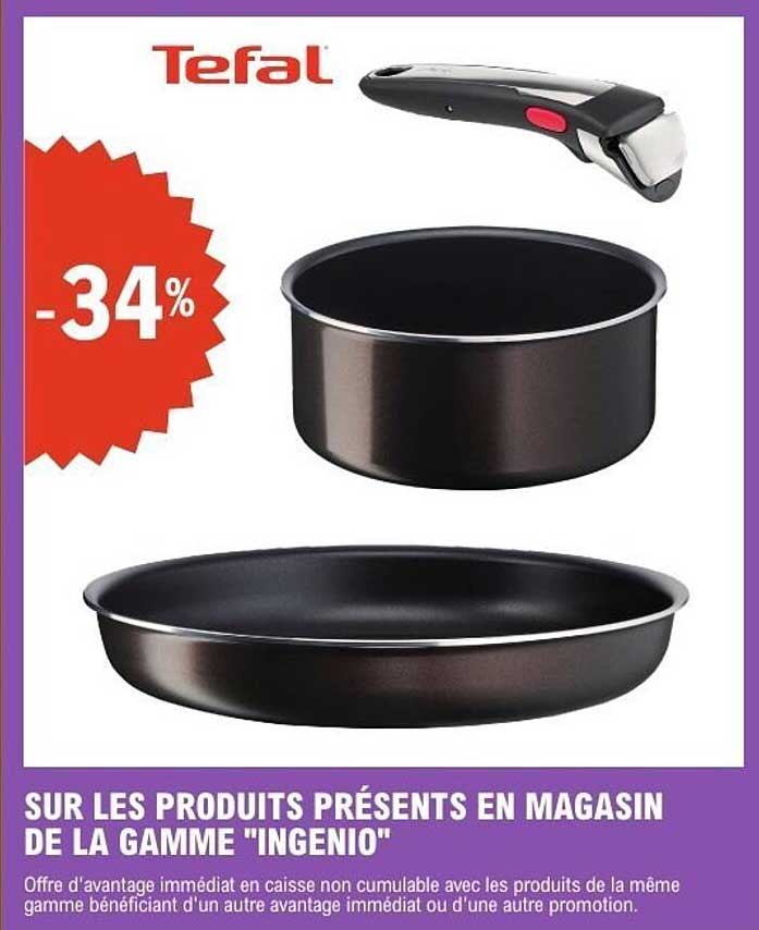 SUR LES PRODUITS PRÉSENTS EN MAGASIN DE LA GAMME "INGENIO"