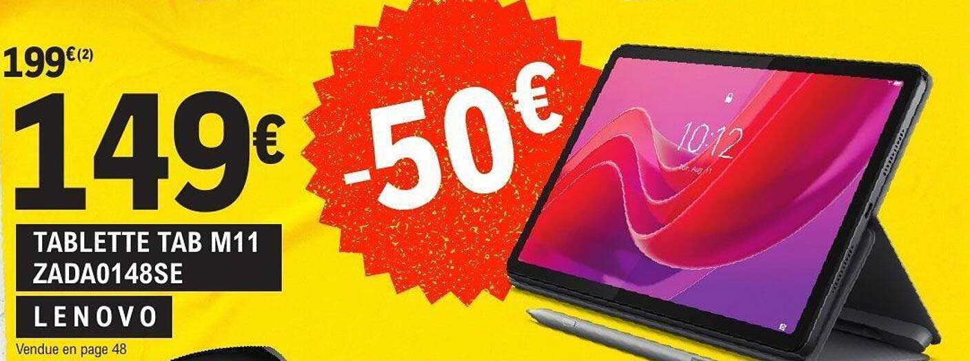 TABLETTE TAB M11 ZADA0148SE LENOVO