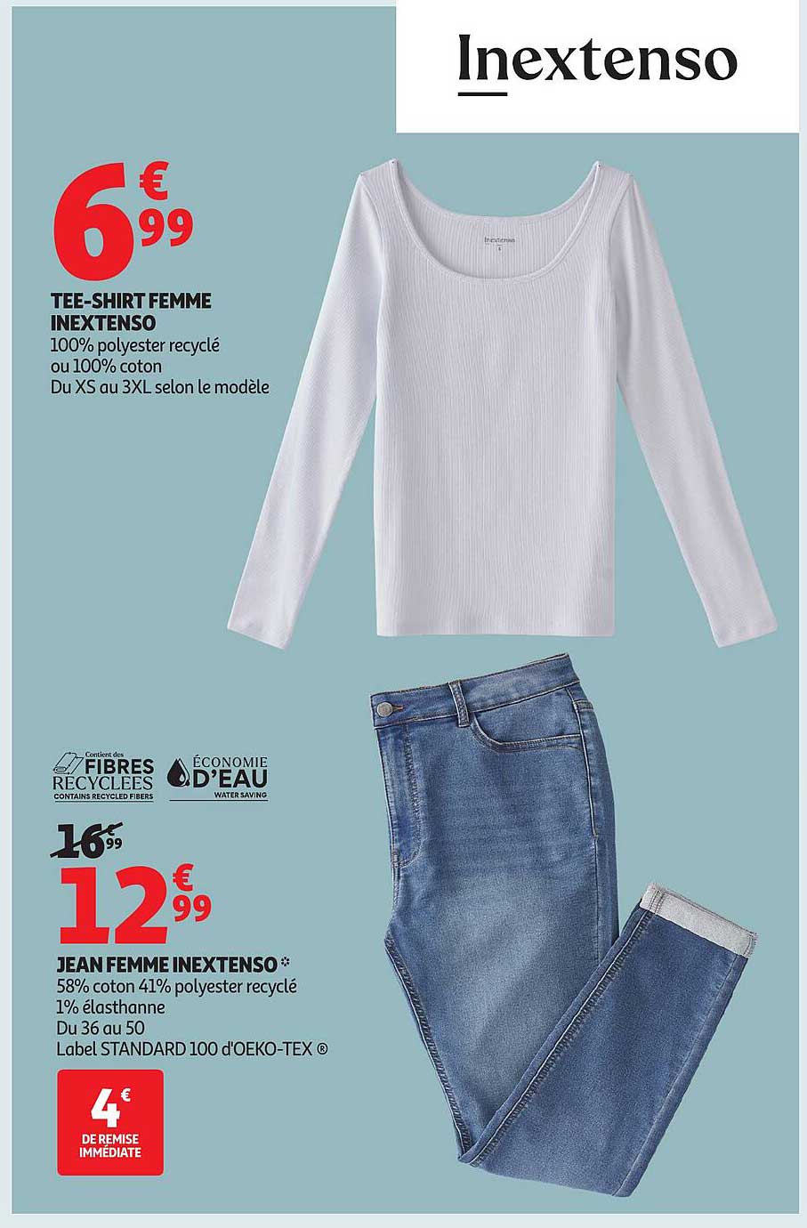 TEE-SHIRT FEMME INEXTENSO