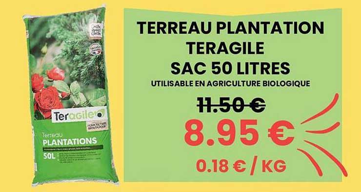 TERRAE PLANTATION TERAGILE SAC 50 LITRES