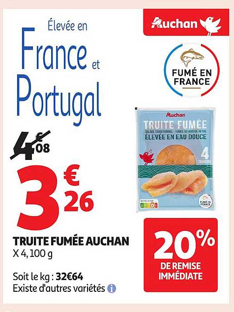 TRUITE FUMÉE AUCHAN