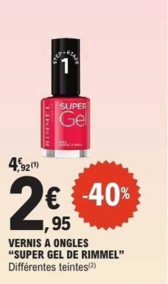 VERNIS A ONGLES “SUPER GEL DE RIMMEL”