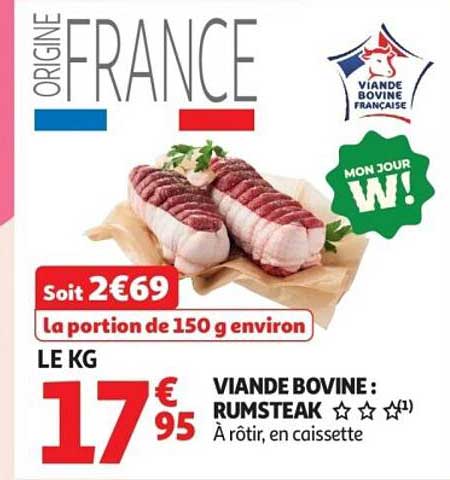 Viande Bovine : Rumsteak