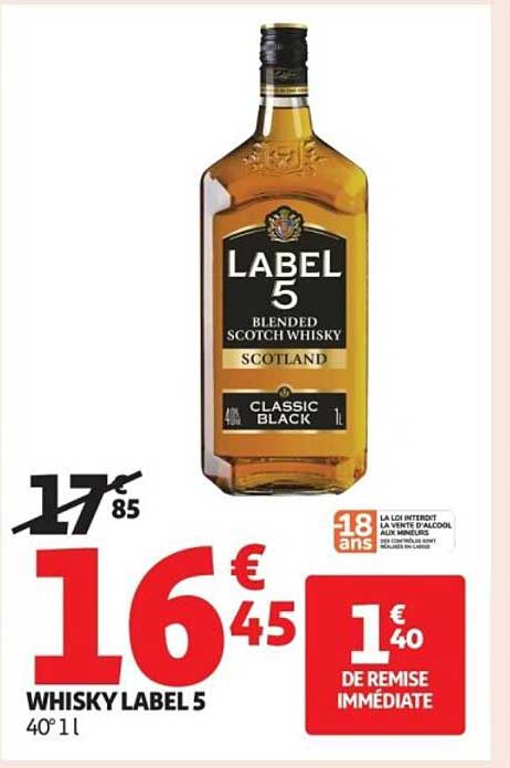 WHISKY LABEL 5