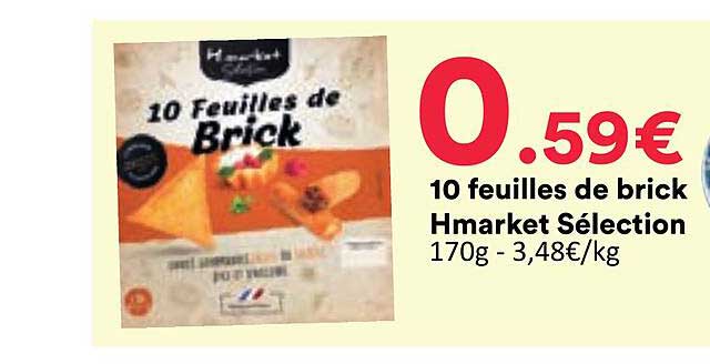 10 feuilles de brick Hmarket Sélection