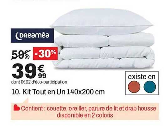10. Kit Tout en Un 140x200 cm