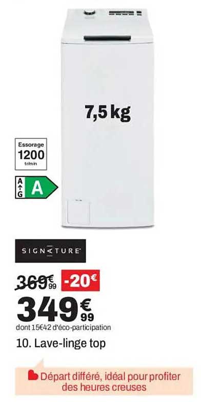 10. Lave-linge top