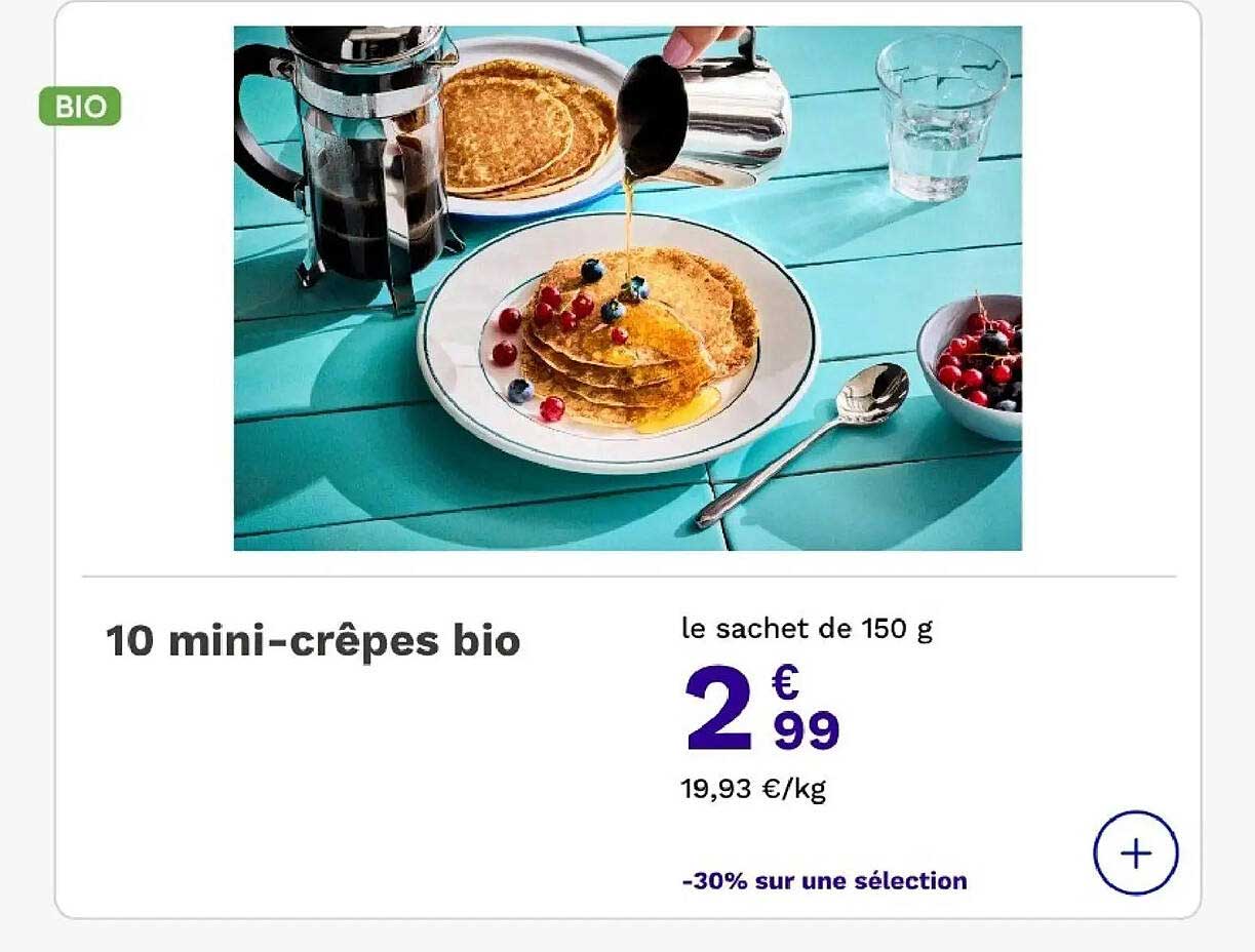 10 mini-crêpes bio