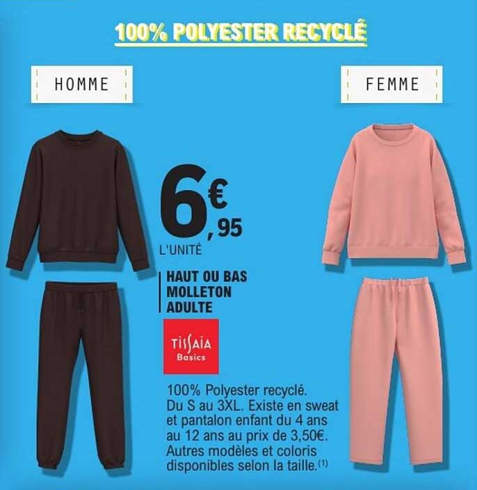 100% POLYESTER RECYCLÉ