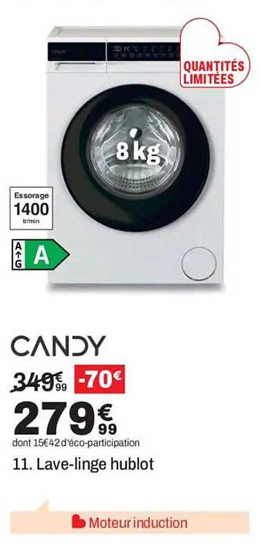 11. Lave-linge hublot