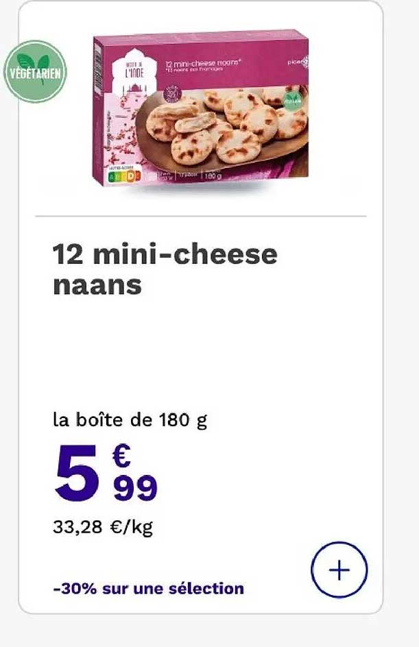 12 mini-cheese naans