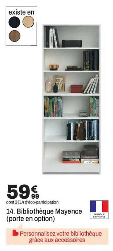 14. Bibliothèque Mayence (porte en option)