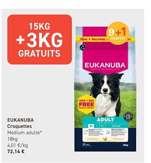 15KG + 3KG GRATUITS