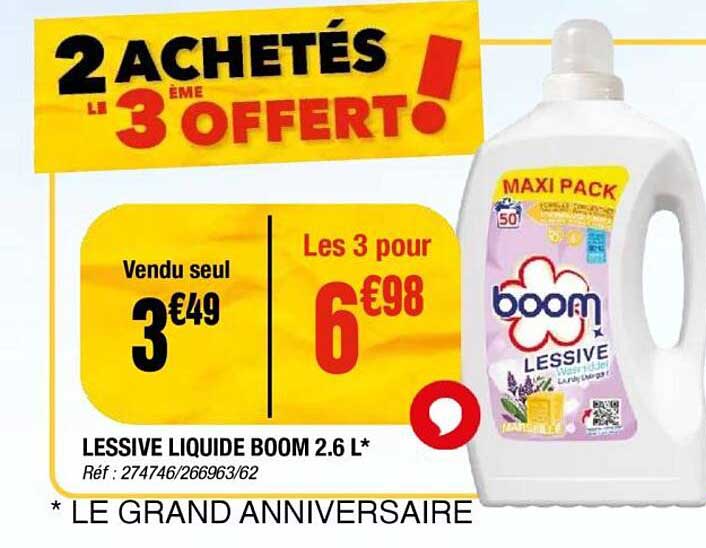 2 ACHETÉS le 3ème OFFERT
