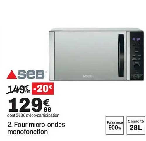 2. Four micro-ondes monofonction