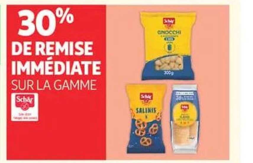 30% DE REMISE IMMÉDIATE SUR LA GAMME Schär