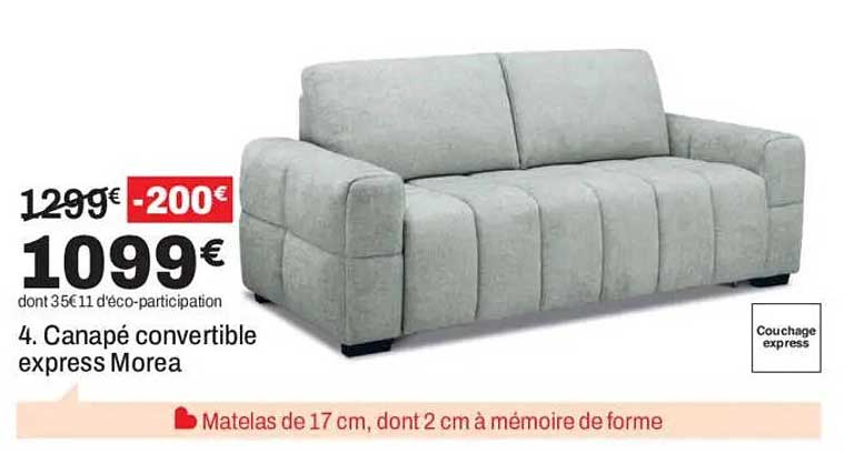 4. Canapé convertible express Morea