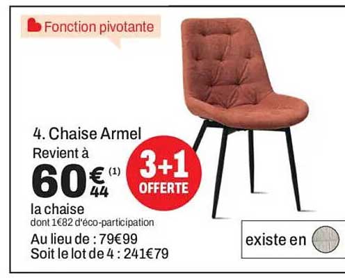 4. Chaise Armel