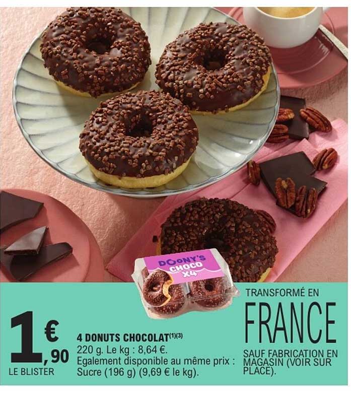 4 DONUTS CHOCOLAT