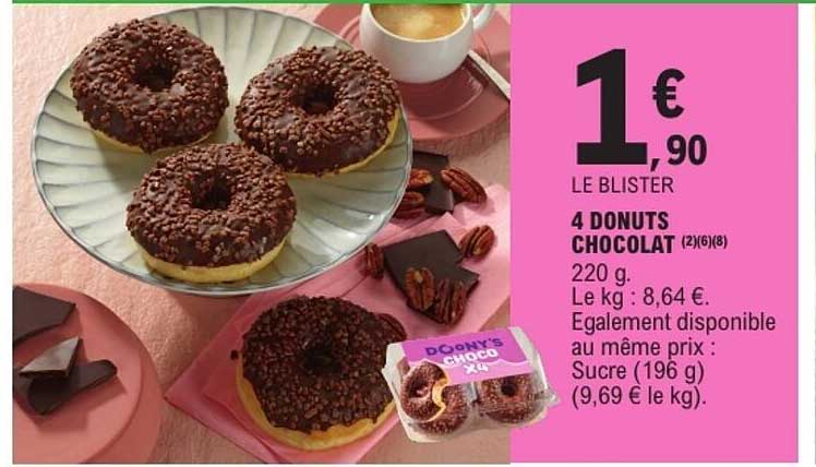 4 DONUTS CHOCOLAT