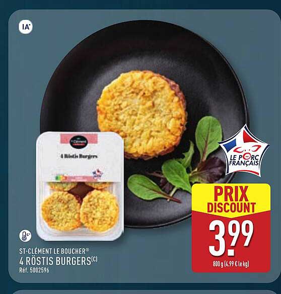 4 RÖSTIS BURGERS