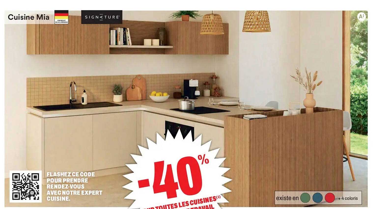 -40% SUR TOUTES LES CUISINES(1)