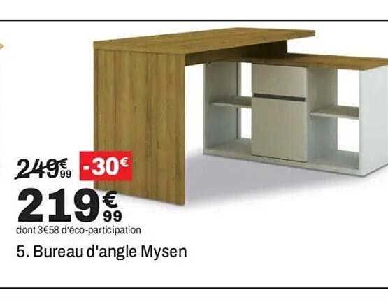 5. Bureau d'angle Mysen