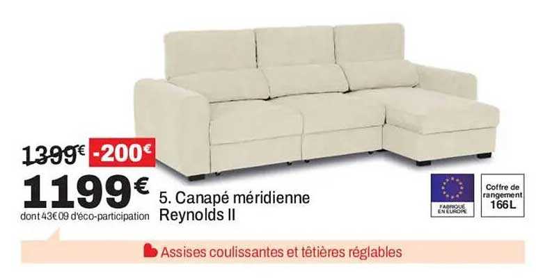 5. Canapé méridienne Reynolds II