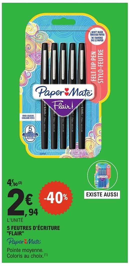 5 FEUTRES D'ÉCRITURE "FLAIR"