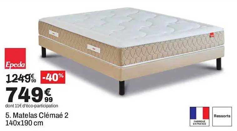 5. Matelas Clémaé 2 140x190 cm