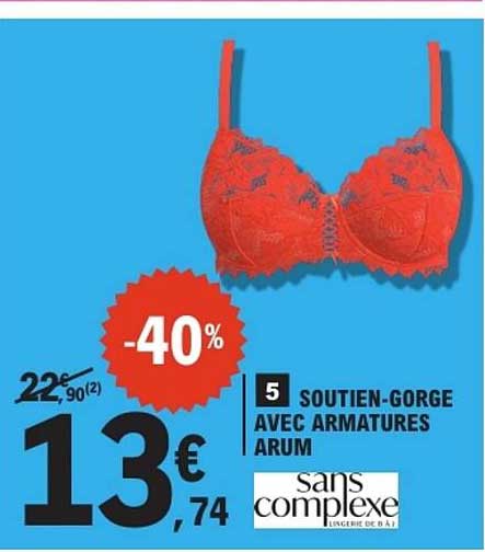 5 SOUTIEN-GORGE AVEC ARMATURES ARUM
