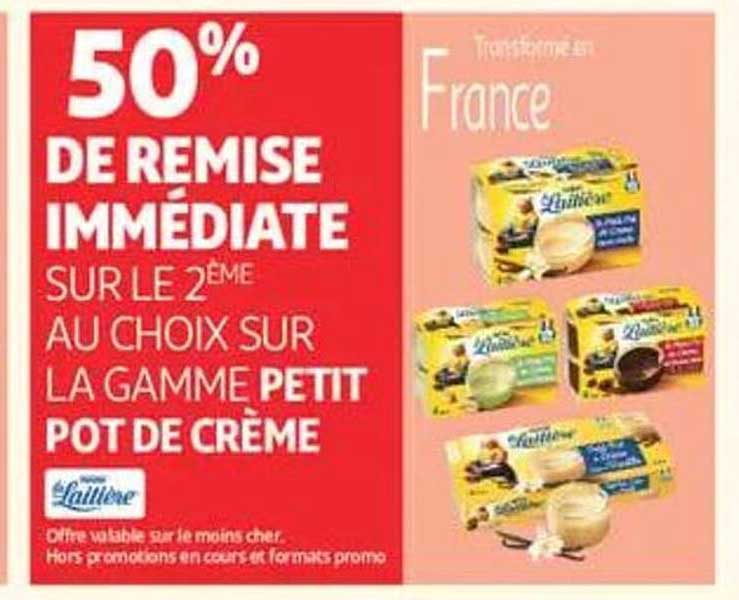 50% DE REMISE IMMEDIATE SUR LE 2ÈME AU CHOIX SUR LA GAMME PETIT POT DE CREME