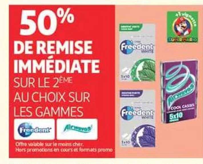 50% DE REMISE IMMÉDIATE SUR LE 2ÈME AU CHOIX SUR LES GAMMES