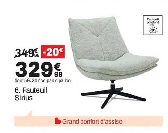 6. Fauteuil Sirius