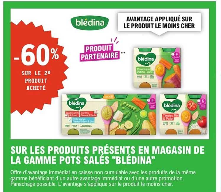 -60% sur le 2e produit acheté