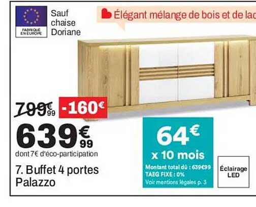 7. Buffet 4 portes Palazzo