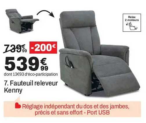 7. Fauteuil releveur Kenny