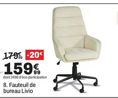 8. Fauteuil de bureau Livio