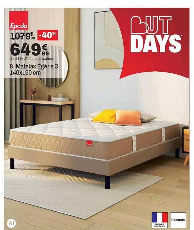 8. Matelas Egérie 3 140x190 cm