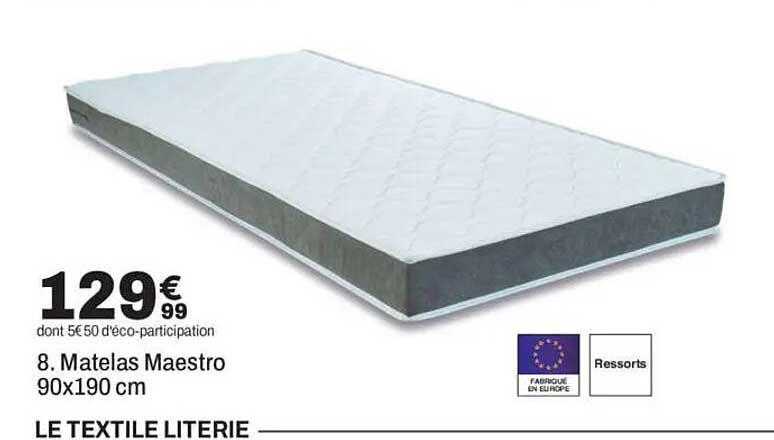 8. Matelas Maestro 90x190 cm