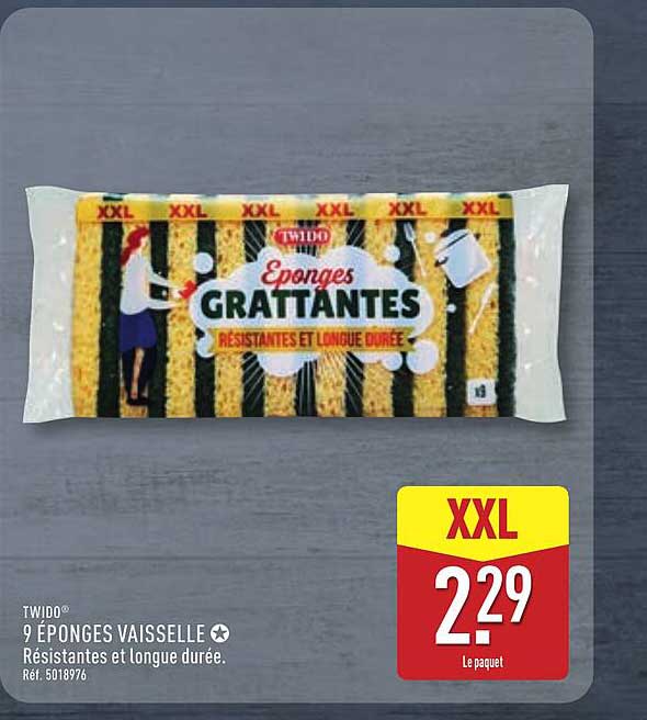 9 ÉPONGES VAISSELLE