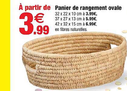 À partir de Panier de rangement ovale