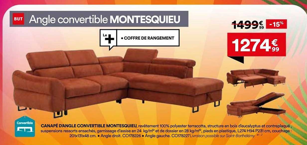 Angle convertible MONTESQUIEU