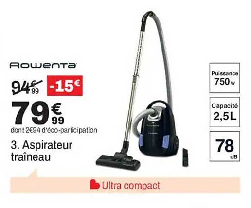 Aspirateur traîneau