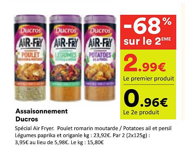 Assaisonnement Ducros