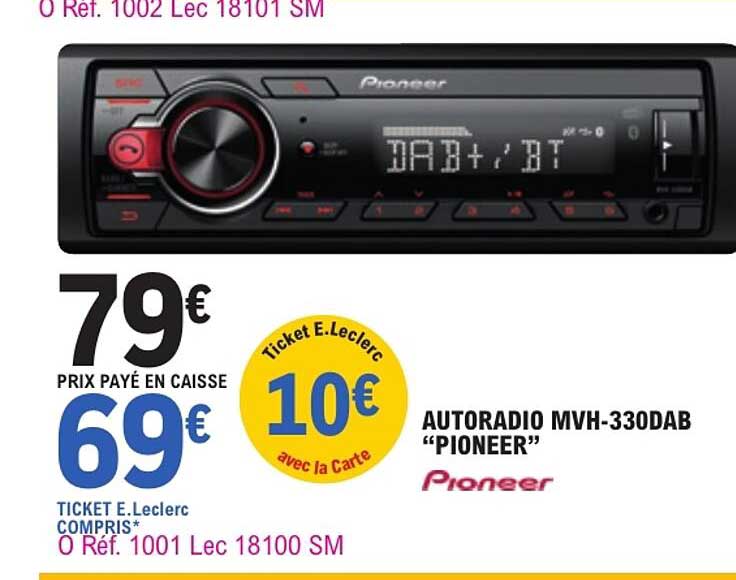AUTORADIO MVH-330DAB “PIONEER”