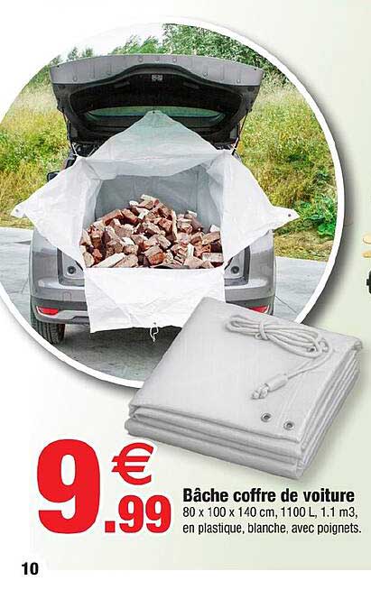 Bache coffre de voiture