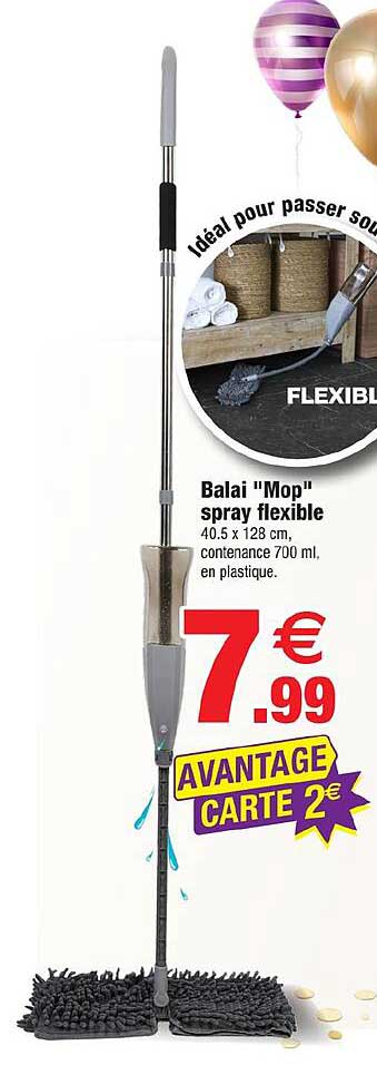 Balai "Mop" spray flexible